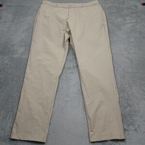 Bearbottom Pants Mens XL Brown Straight Chino Pockets Preppy Casual